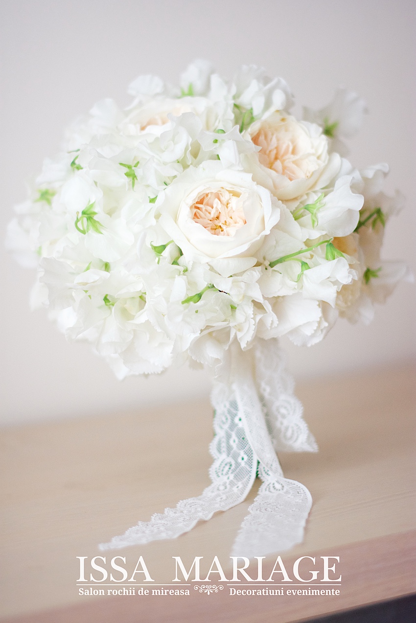 buchet mireasa alb