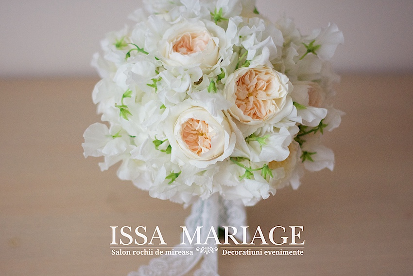 buchet mireasa issa 2018 alb