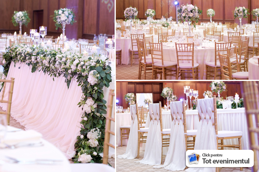 decoratiuni nunta issaevents valcea 2018 la restaurant posada decor cu aranjamente flori naturale pe sfesnice cristal
